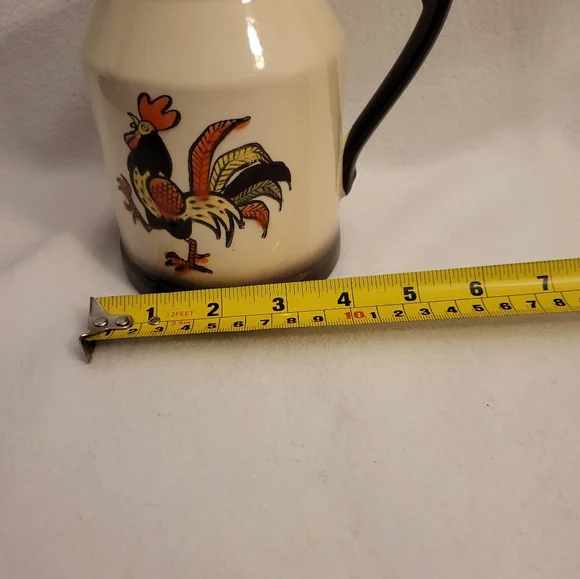 Vintage Metlox Poppytrail red rooster pitcher. - Picture 11 of 11